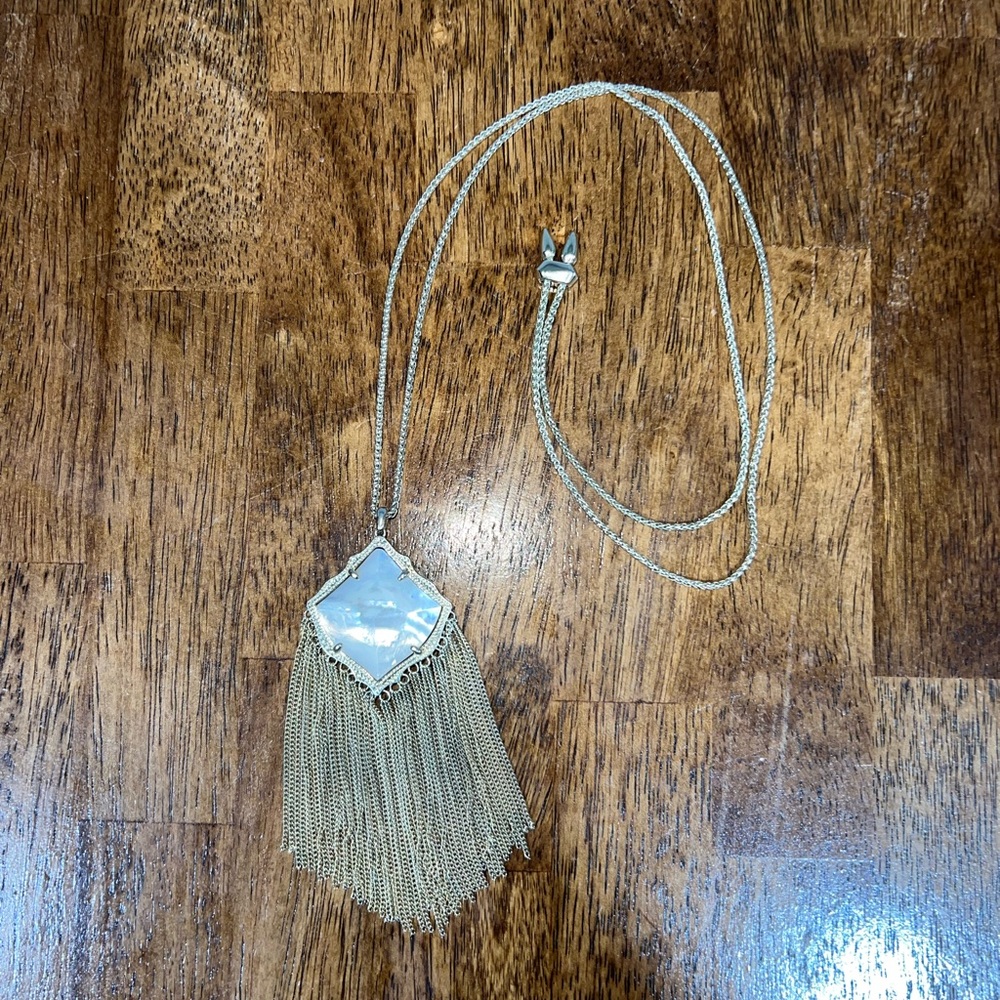 Kendra Scott Kingston Gold Tone Long Pendant Necklace